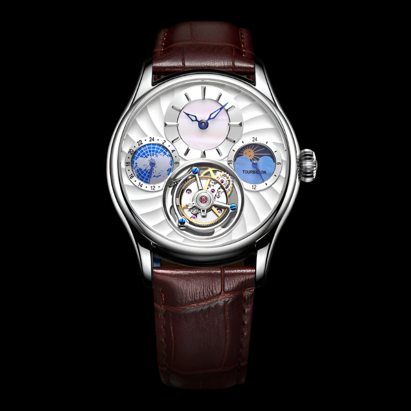 Hollow automatic men's business mechanical watch