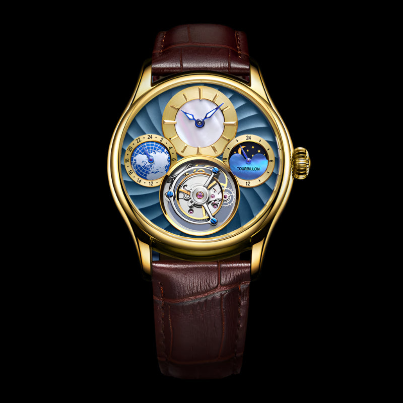 Hollow automatic men's business mechanical watch