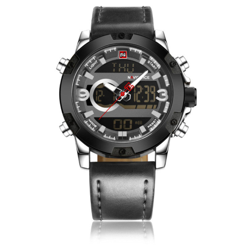 NAVIFORCE Casual quartz watch men's belt waterproof watch