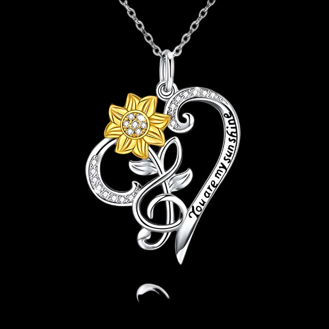 Sunflower Necklace S925 Sterling Silver