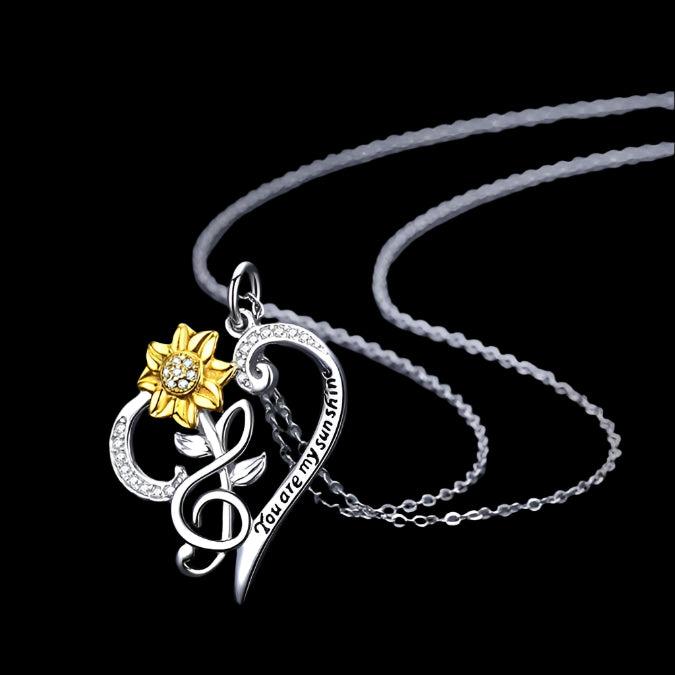 Sunflower Necklace S925 Sterling Silver