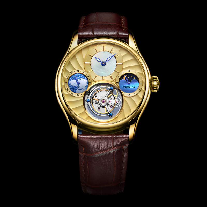 Hollow automatic men's business mechanical watch