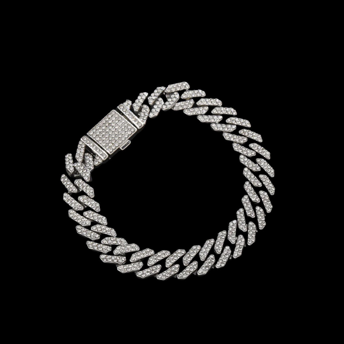 Diamond-shaped Cuban Men's Necklace