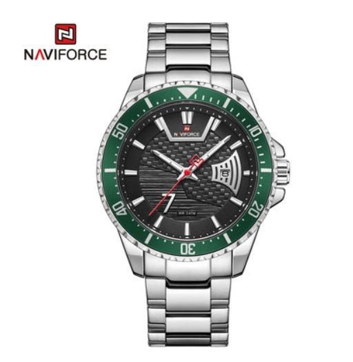 NAVIFORCE Casual quartz watch men's belt waterproof watch